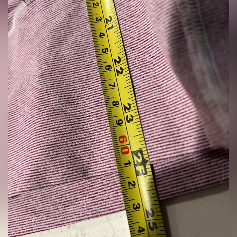 Lululemon Stride Jacket Purple Dewberry Microstripe Womens Zip Up Sweater Sz 6 - Picture 13 of 15